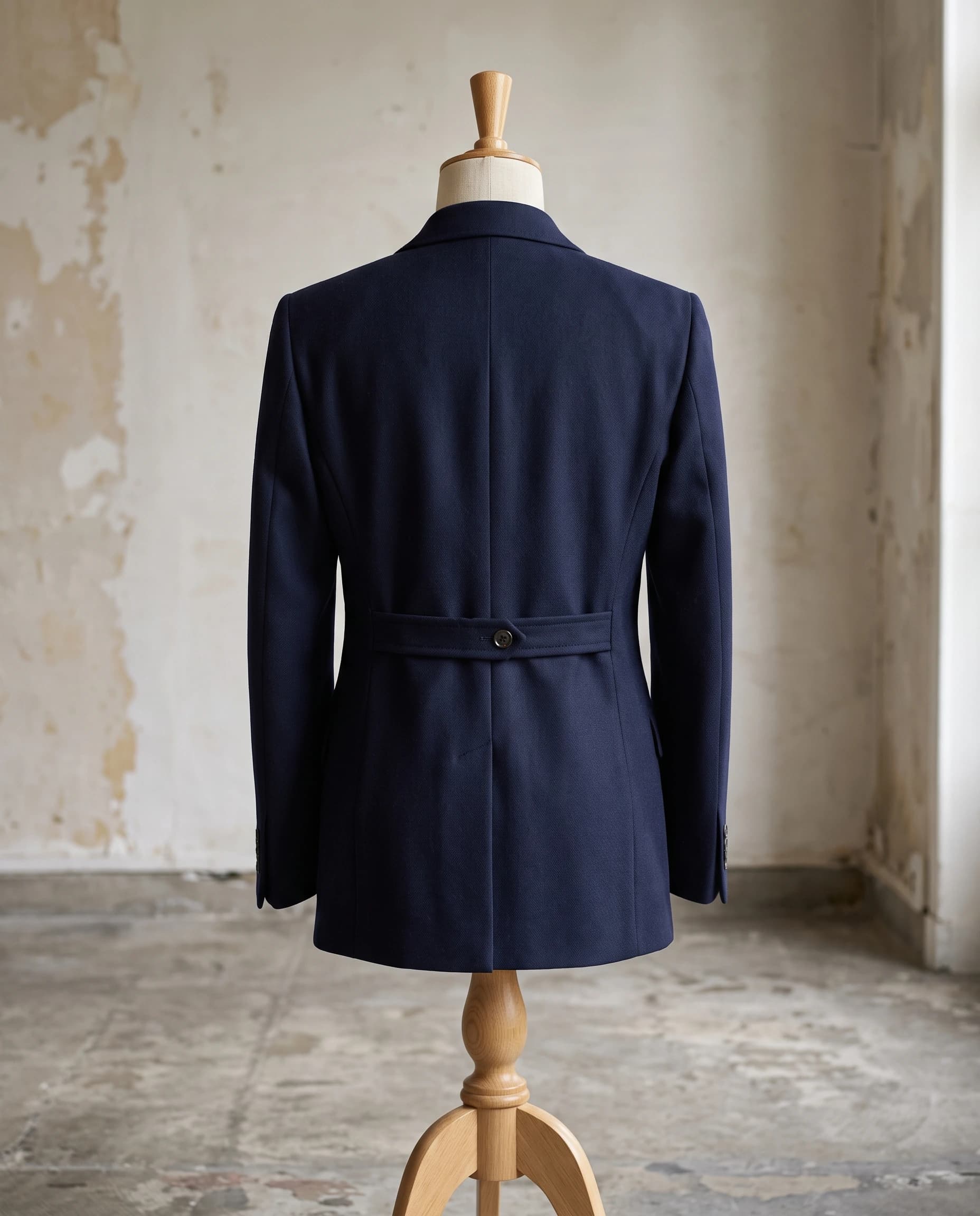 Midnight Navy Structured Blazer, finished garment, photo 2